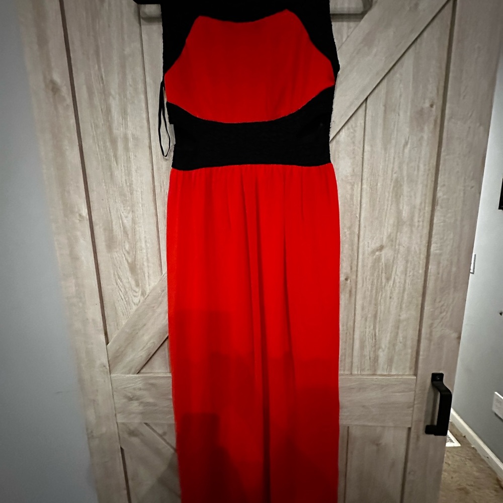 Sweet Storm Strapless Red and Black Dress
